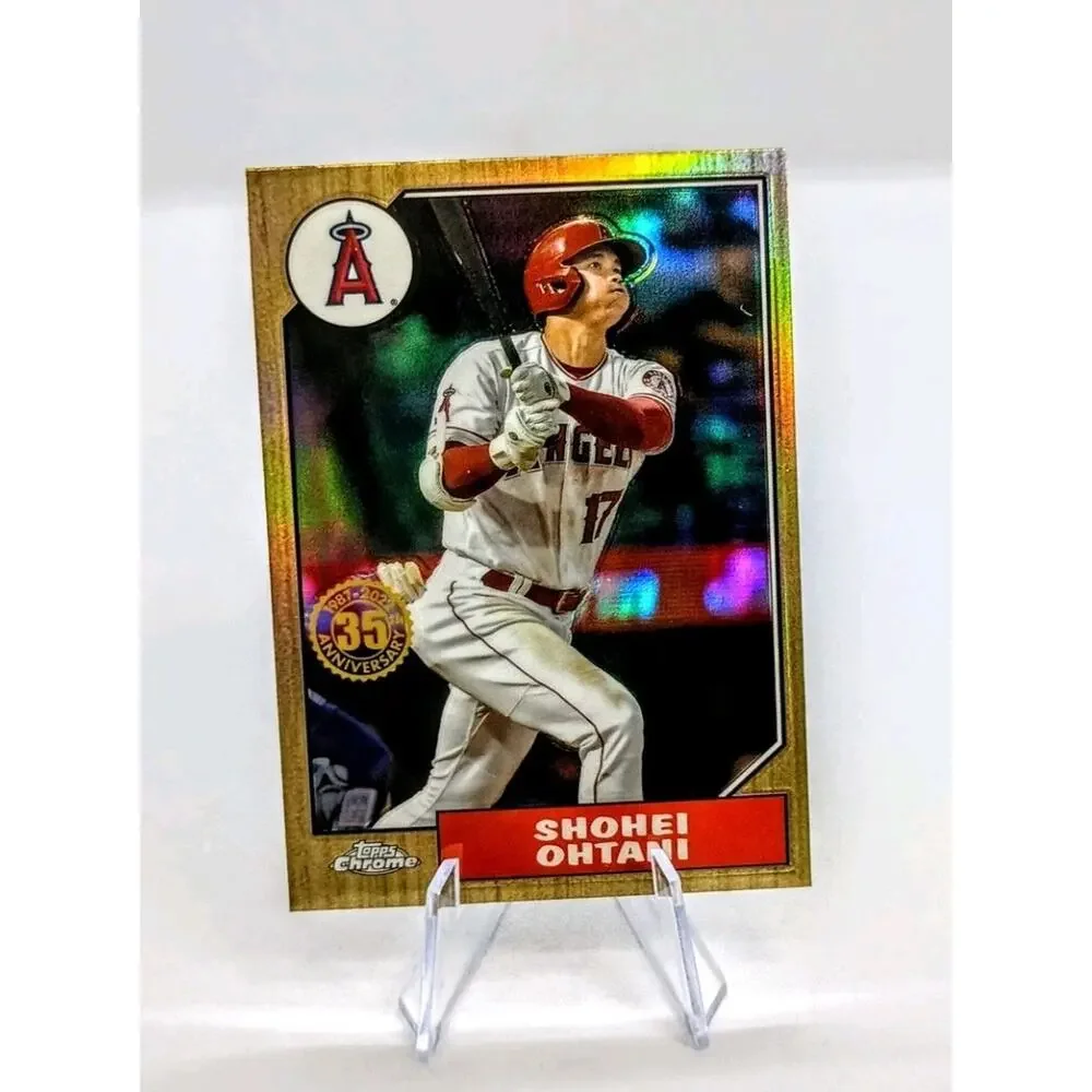 2022 Topps Chrome REFRACTOR -Shohei Ohtani P/DH LA  #87BC-2 INVESTMENT CARD - Picture 6 of 7